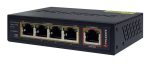 FOLKSAFE PoE Ethernet Switch FS-S1004EP-E, 4 Ports 10/100Mbps