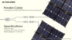 ΚΑΛΩΔΙΟ ΠΡΟΕΚΤΑΣΗΣ NITECORE για 2 Ηλιακα Πανελ , 5m parallel Cacle - Image 3