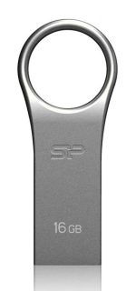 SILICON POWER USB Flash Drive Firma F80, 16GB, USB 2.0, ασημί