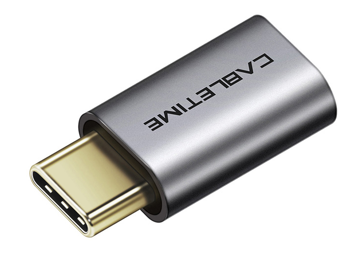 CABLETIME αντάπτορας USB-C σε Micro USB CT-CMMCBF, 480Mbps, γκρι ...