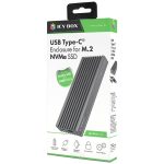 ICY BOX IB-1817M-C31 Εξωτερική θήκη αλουμινίου με write protection για σκληρούς δίσκους M.2 NVMe SSD, με σύνδεση USB 3.1 (Gen 2) Type-C. - Image 6
