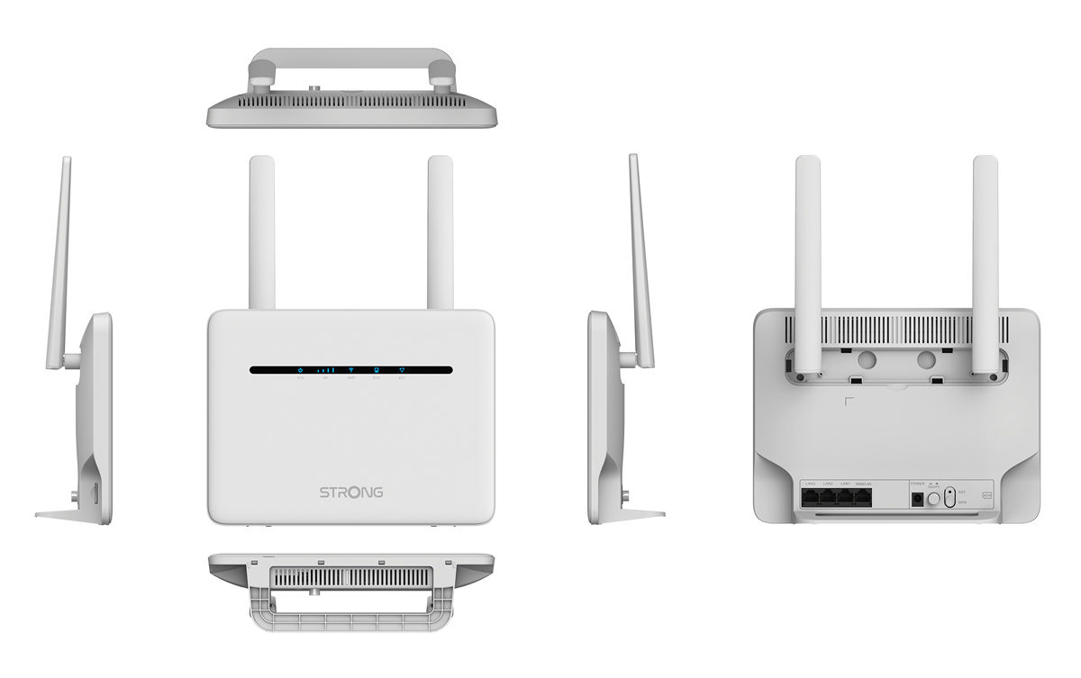 STRONG Router 4G+ROUTER1200, 4G LTE 300Mbps, WiFi 1200Mbps, LAN ...