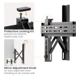 BRATECK επιτοίχια βάση τηλεόρασης LVW02E-46T, 37-70", έως 70kg, Pop-Out - Image 6
