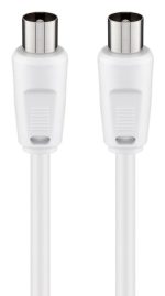 GOOBAY καλώδιο κεραίας αρσενικό 68145, <70dB, CCS, 1.5m, λευκό