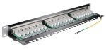 GOOBAY patch panel 93048 19"/1U, 24x ports, CAT 6 STP, μαύρo - Image 2