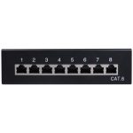 GOOBAY 96105 Patch panel κατηγορίας CAT 6 STP, 8 θυρών σε μαύρο χρώμα. - Image 2