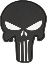 Barbaric Skull Patch, 6.6x9cm, Βέλκρο