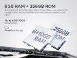 DOOGEE smartphone Fire 6, 6.56", 6/256GB, 10400mAh, IP68/IP69K, μαύρο - Image 4