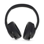 NEDIS HPBT6024BK Ασύρματα over-ear ακουστικά με σύνδεση Bluetooth, μικρόφωνο και υβριδική λειτουργία ακύρωσης θορύβου, σε μαύρο χρώμα.