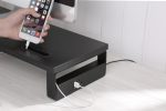 BRATECK επιτραπέζια βάση για οθόνη/laptop STB-118 με 3x USB θύρες, 17-32", έως 20kg, μαύρη - Image 2