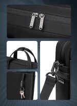 ARCTIC HUNTER τσάντα ώμου GWB00848 με θήκη laptop 15.6", 9L, μαύρη - Image 6